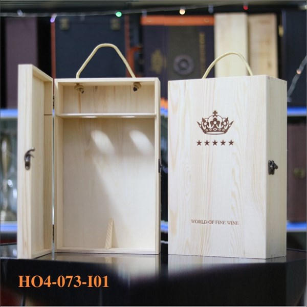 Hộp đựng rượu bằng gỗ HO4-073-I01