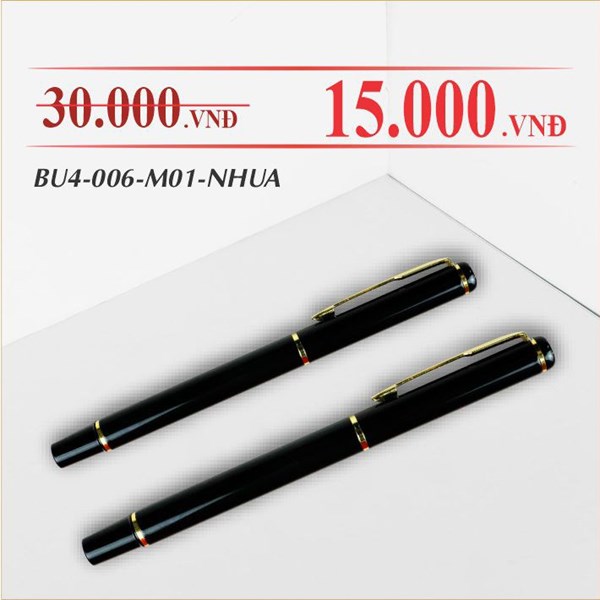 Bút bi vỏ nhựa BU4-006-M01-NHUA
