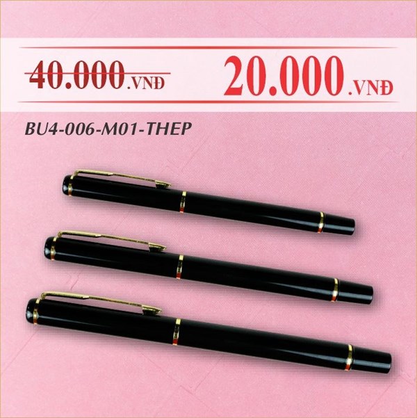 Bút bi vỏ kim loại BU4-006-M01-THEP
