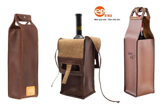 Túi da đựng rượu có độ bền và tính thẩm mỹ cao