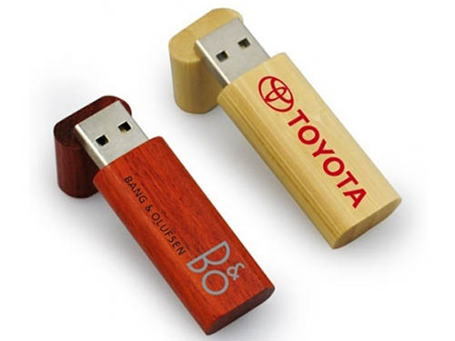 USB gỗ in logo