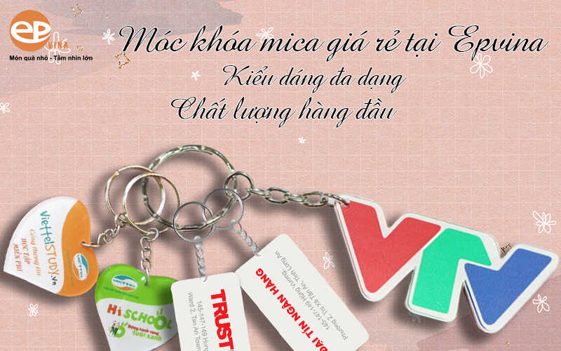 Làm móc chìa khóa mica in hình theo yêu cầu giá rẻ tại Hà Nội & TPHCM