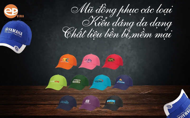 Đặt may & in mũ/ nón đồng phục đẹp, giá rẻ, làm theo yêu cầu tại Hà Nội